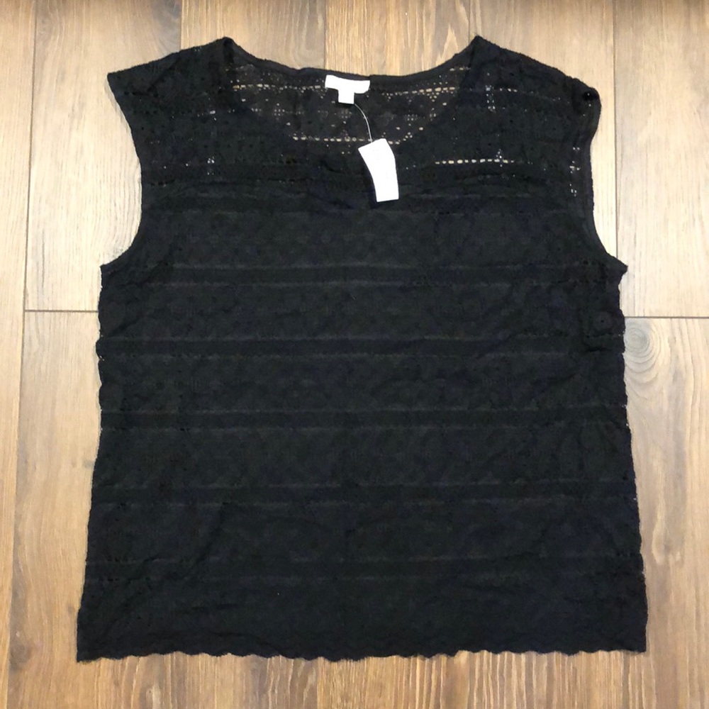 Black lace top